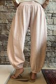 Annie Cushion Cotton Cuff Barrel Pant Antique Rose